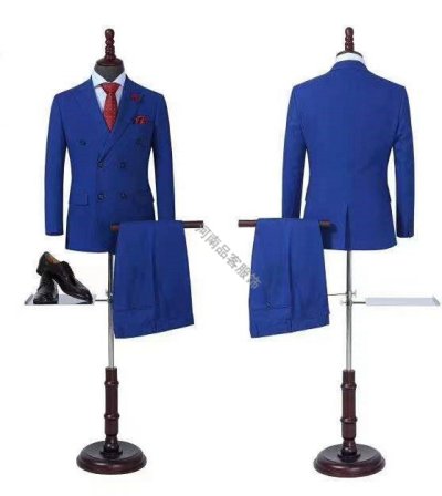 男士宝蓝色西服职业装